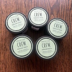 Lot Of 5 American Crew Forming Cream  Medium Hold Medium Shine 3oz